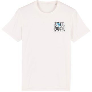 faded logo off white t shirt