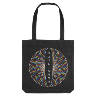 Soul Arch Black Tote Beach Bag