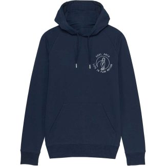 outline sa logo navy hoody