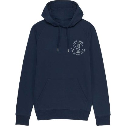 outline sa logo navy hoody